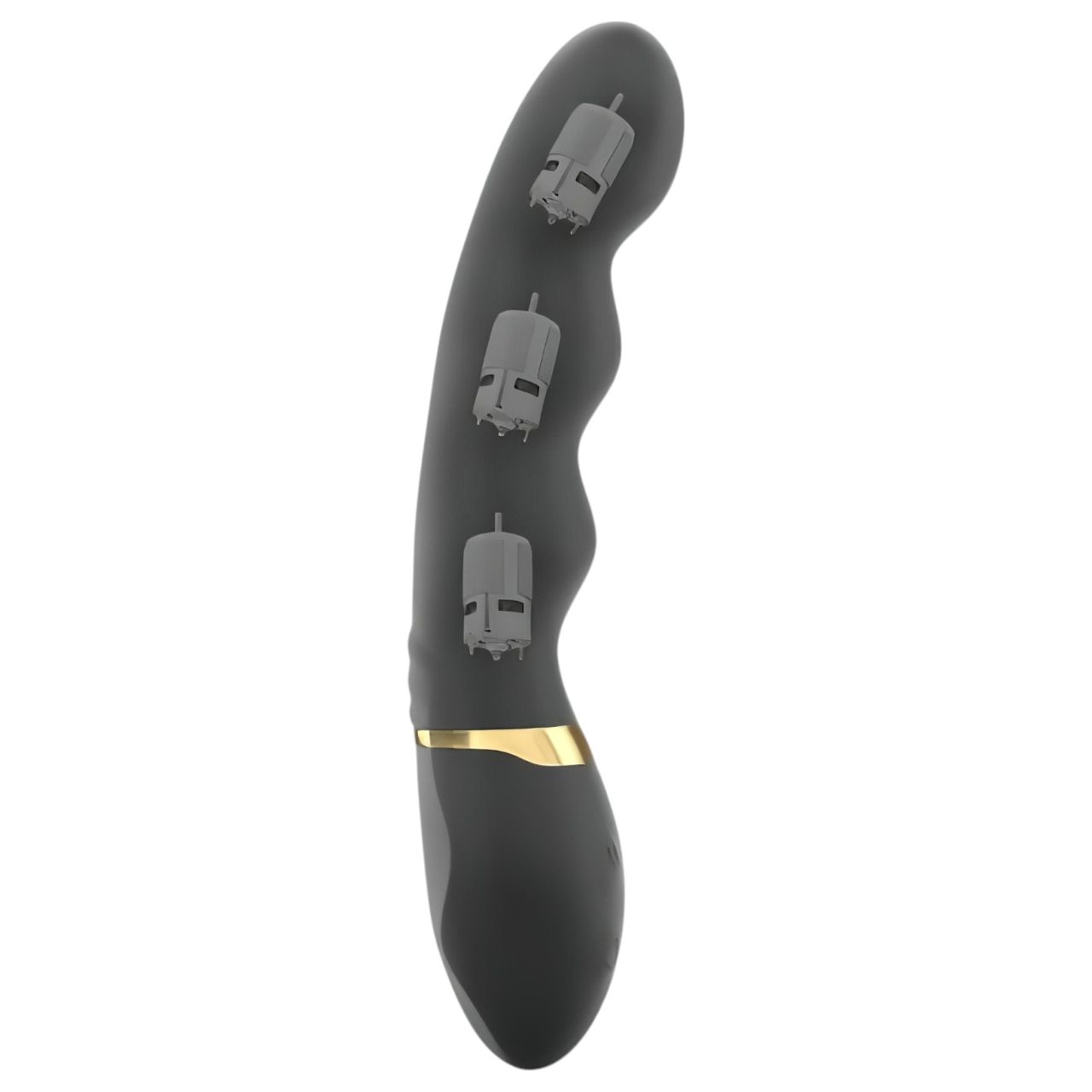 / Dorcel Too Much 2.0 - akkus, 3 motoros vibrátor (fekete-arany) / Dorcel Too Much 2.0 - akkus, 3 motoros vibrátor (fekete-arany)