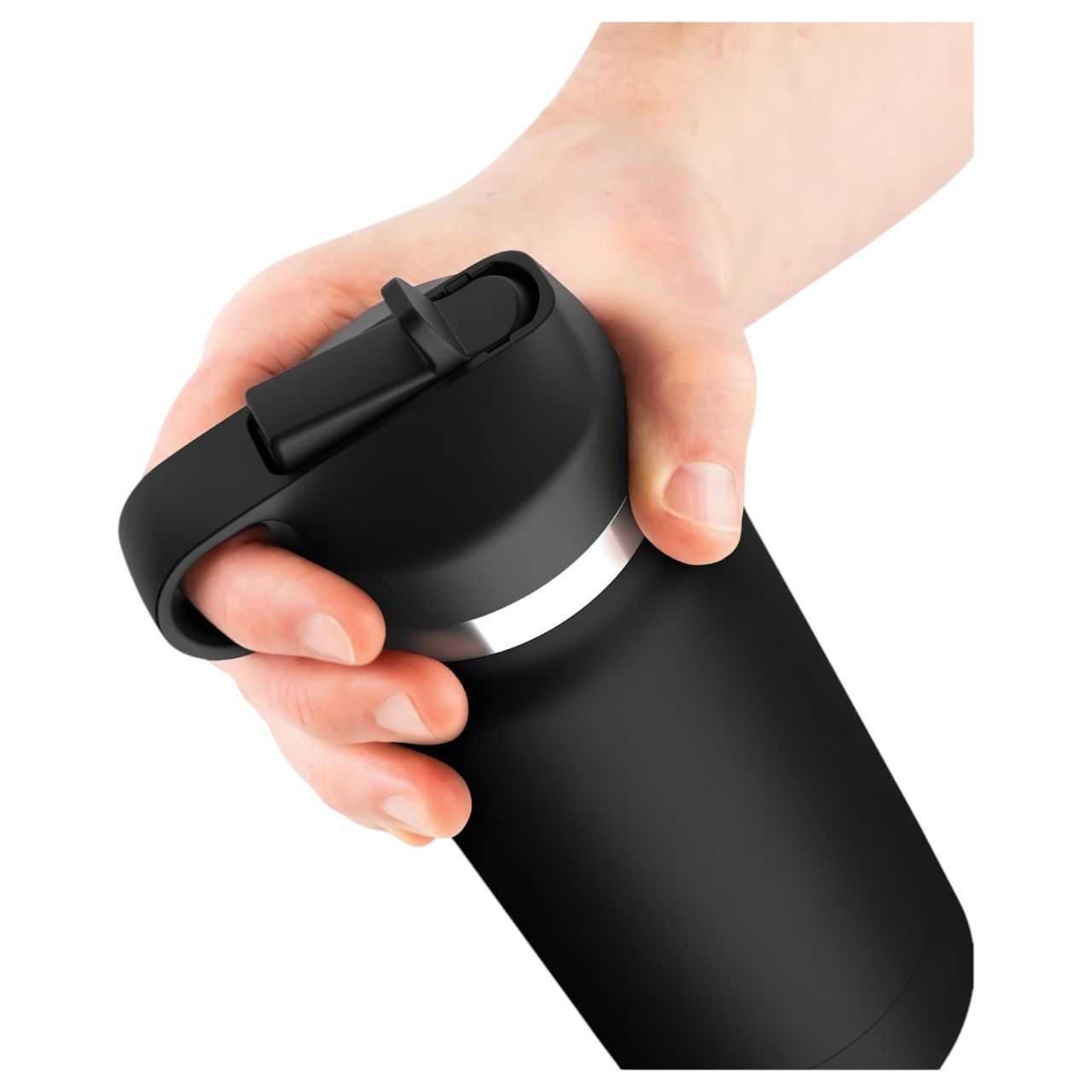 PDX - Fap Flask Thrill Seeker - maszturbátor kulacsban (fekete)