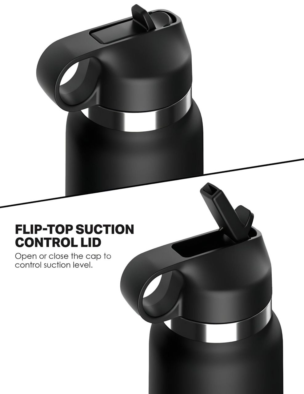 PDX - Fap Flask Thrill Seeker - maszturbátor kulacsban (fekete)