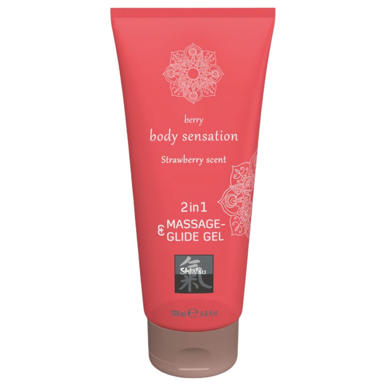HOT - Shiatsu 2in1 Strawberry scent - masszázs síkosító - eper (200 ml) HOT - Shiatsu 2in1 Strawberry scent - masszázs síkosító - eper (200 ml)