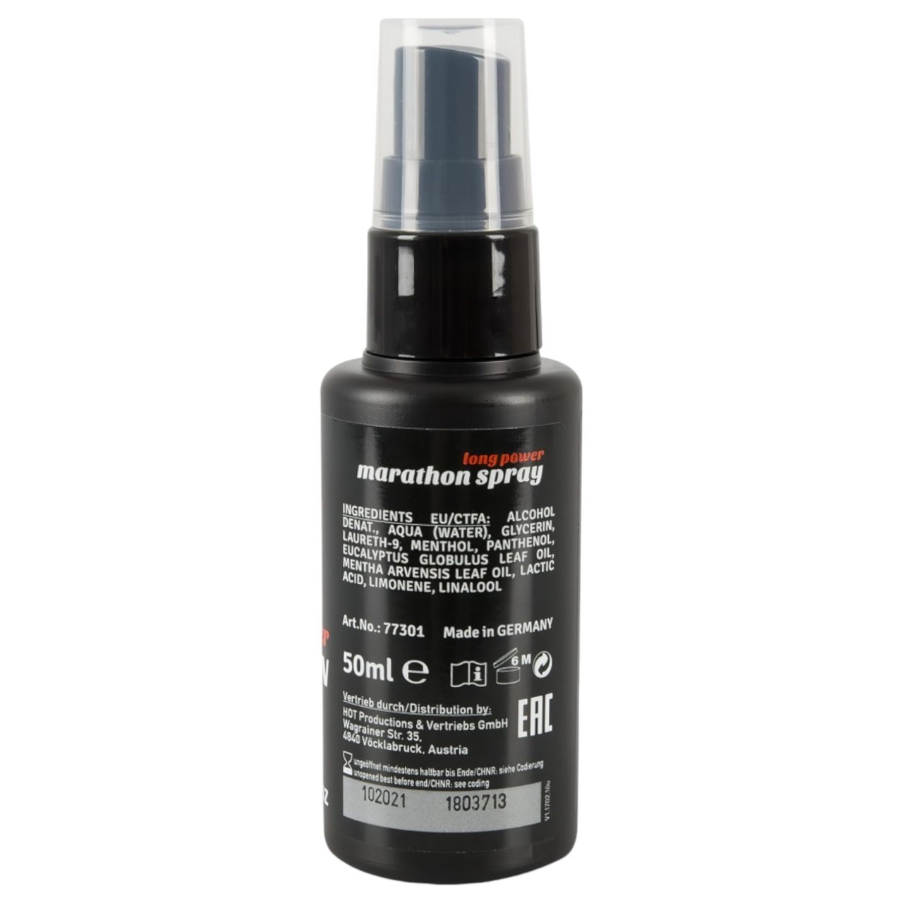 HOT Long Power Marathon - magömlés késleltető spray (50 ml) HOT Long Power Marathon - magömlés késleltető spray (50 ml)