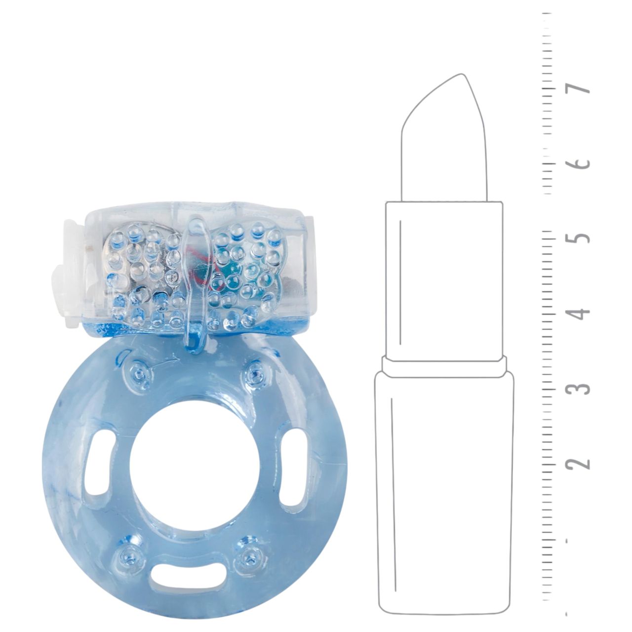 EasyToys - egyszeri vibrációs péniszgyűrű (kék) EasyToys - egyszeri vibrációs péniszgyűrű (kék)