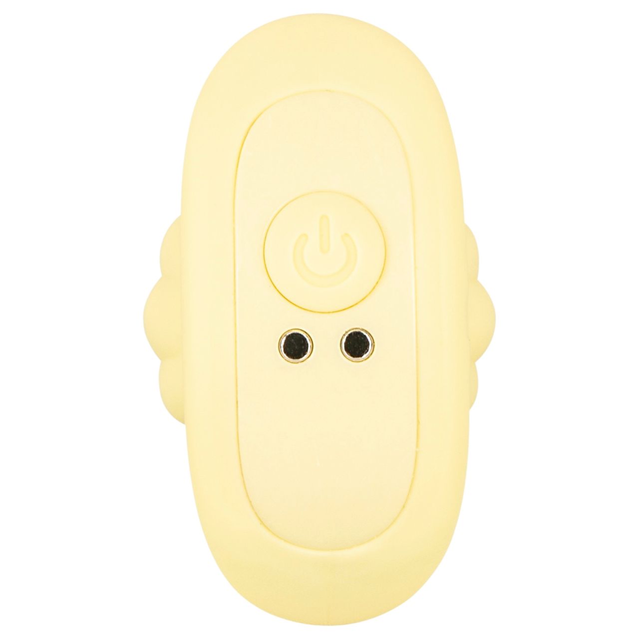 Cuties Mini - bordázott vibrációs anál plug (sárga) Cuties Mini - bordázott vibrációs anál plug (sárga)