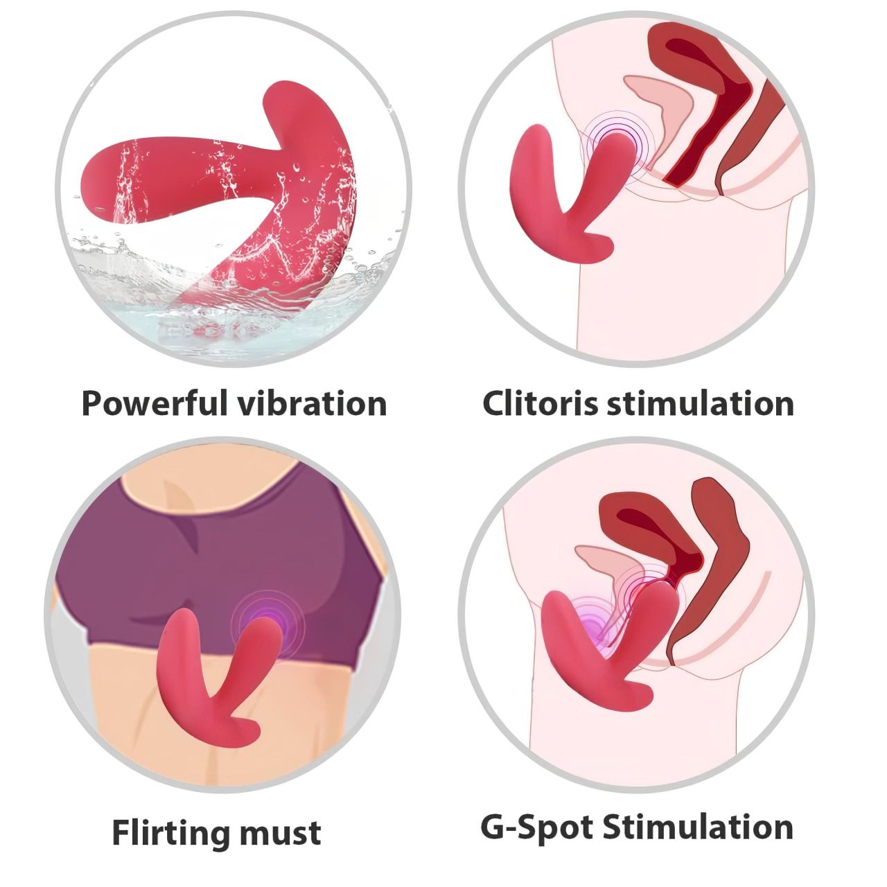 Cotoxo Saddle - távirányítós prosztata vibrátor (piros)