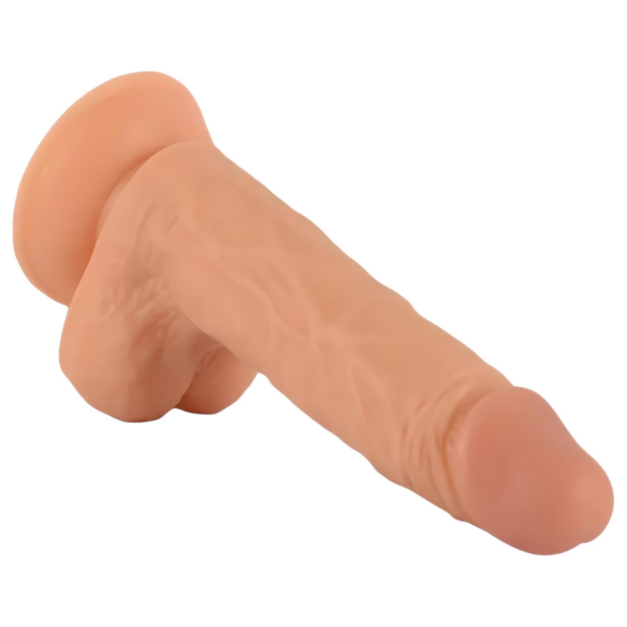 / Mr. Rude - tapadókorongos élethű dildó - 19 cm (testszínű)