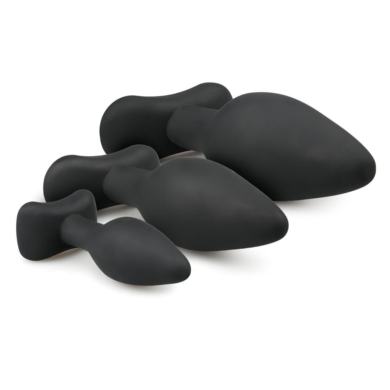 EasyToys Rocket - anál plug szett (fekete, 3 részes)