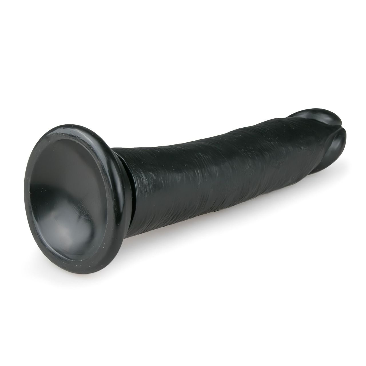 EasyToys - tapadókorongos élethű dildó (20,5 cm, fekete)