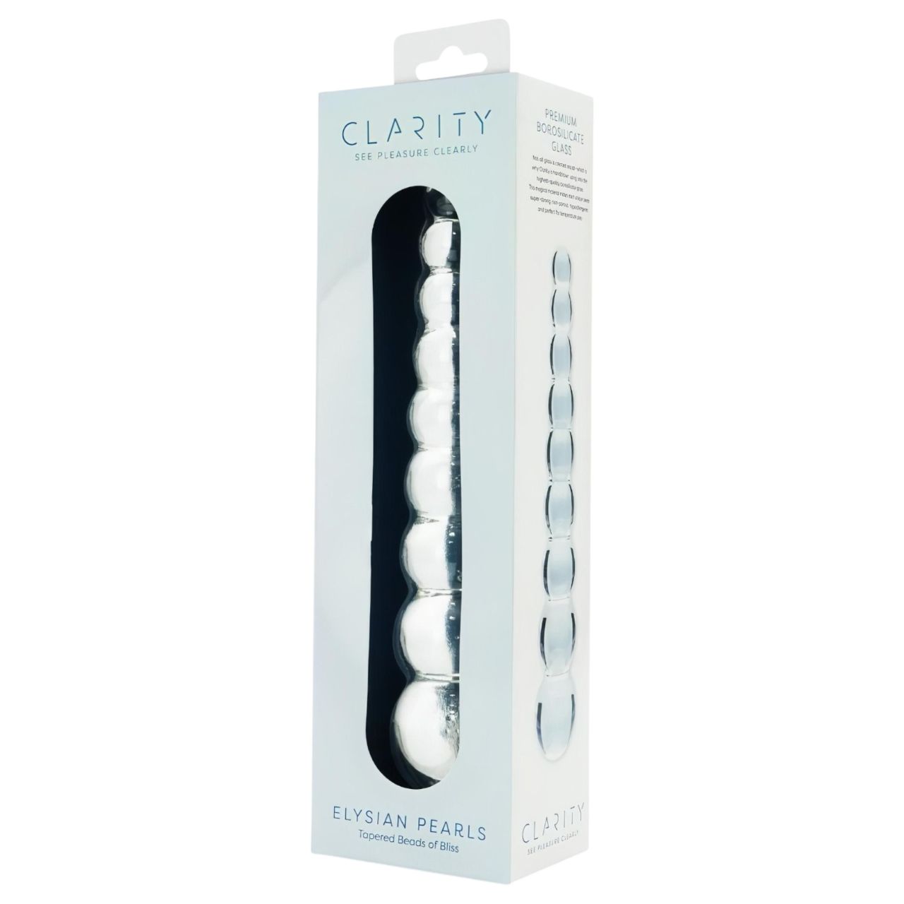 Clarity Elysian Pearls - gyöngyös üvegdildó (átlátszó) Clarity Elysian Pearls - gyöngyös üvegdildó (átlátszó)