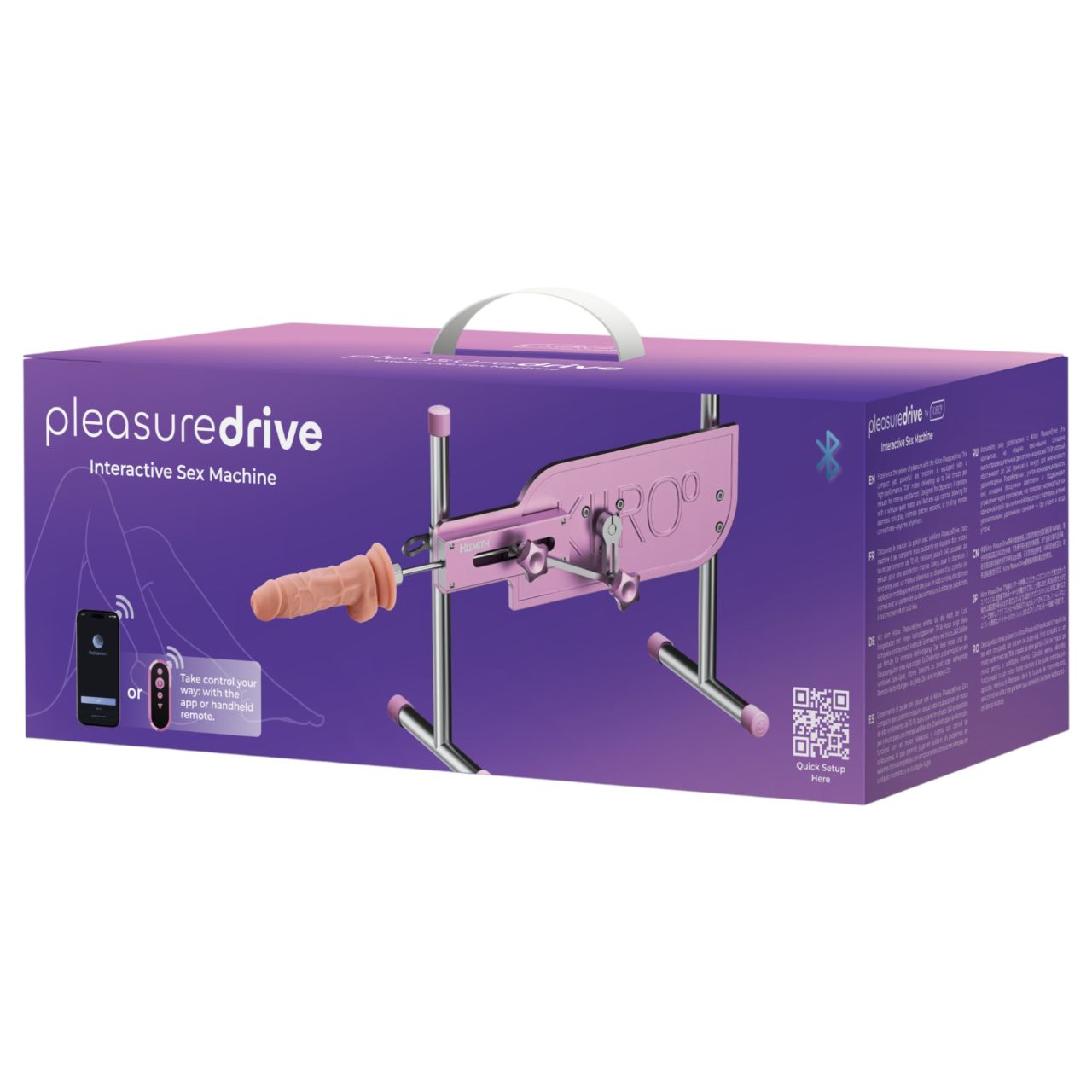 Kiiroo Pleasure Drive - App-vezérelt szexgép (pink)