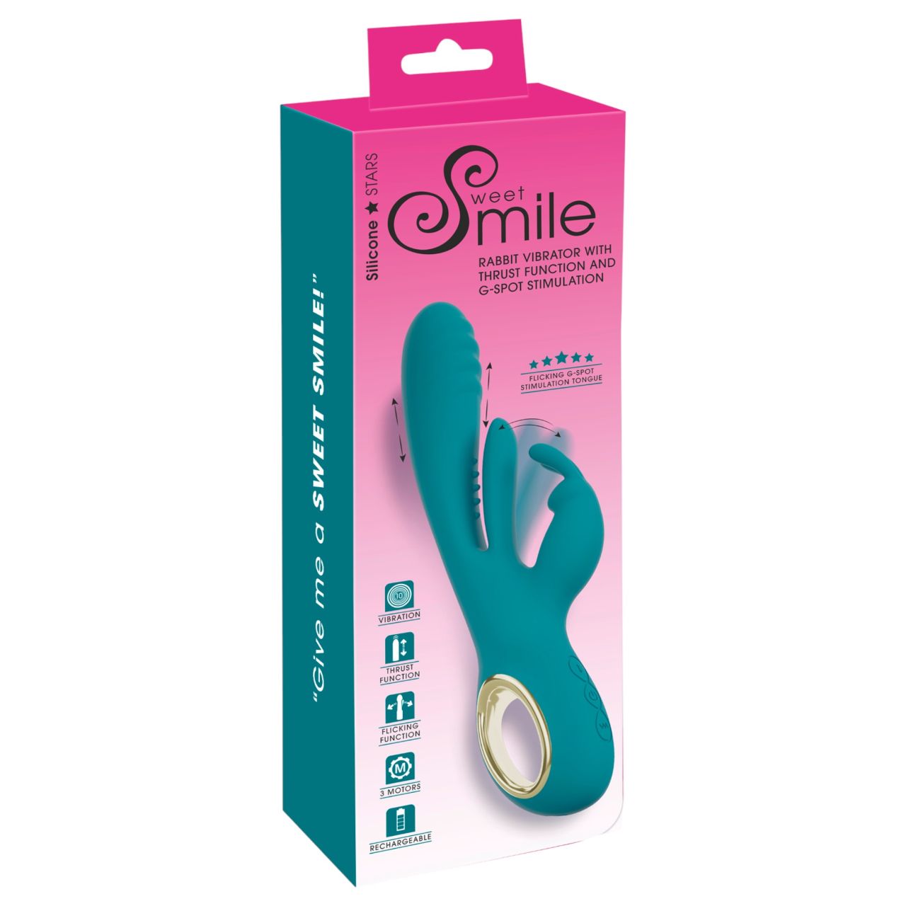 Smile - lökő, G-pont és csiklóizgató vibrátor (zöld)