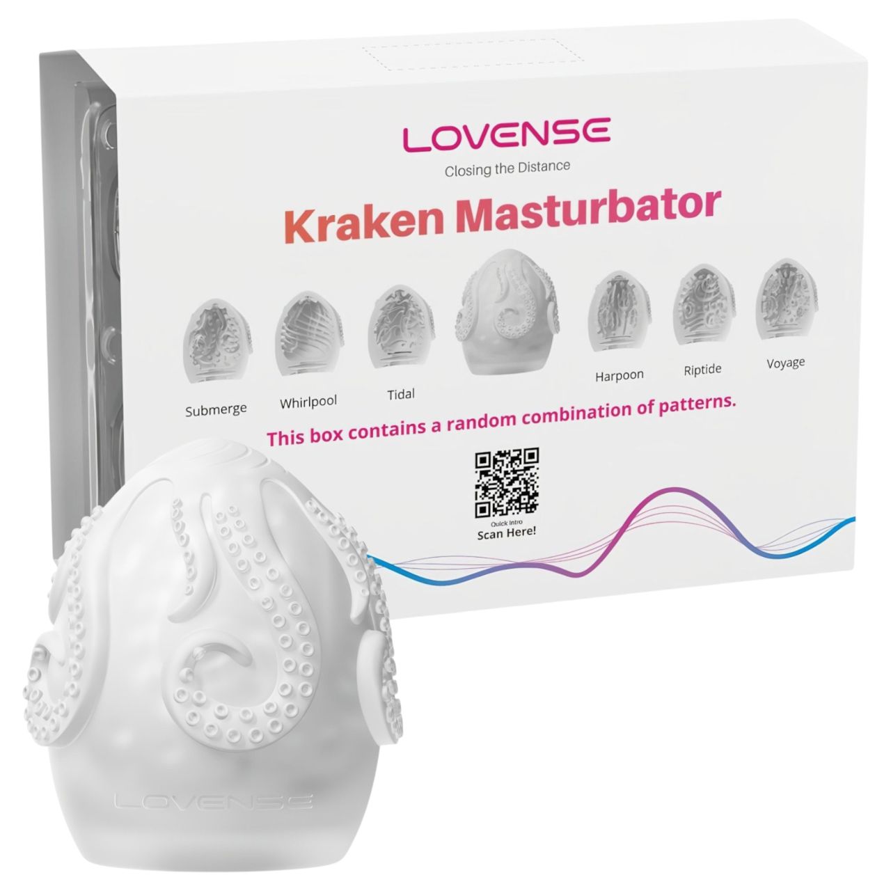 LOVENSE Kraken - maszturbációs tojás - 6db (fehér) LOVENSE Kraken - maszturbációs tojás - 6db (fehér)