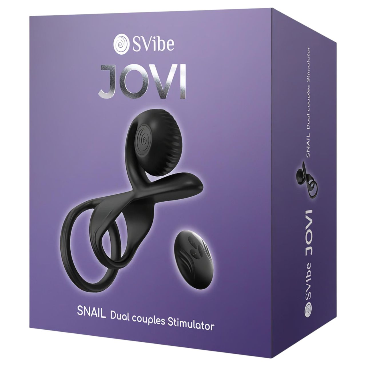 Snail Vibe Jovi - péniszgyűrű és párvibrátor (fekete) Snail Vibe Jovi - péniszgyűrű és párvibrátor (fekete)