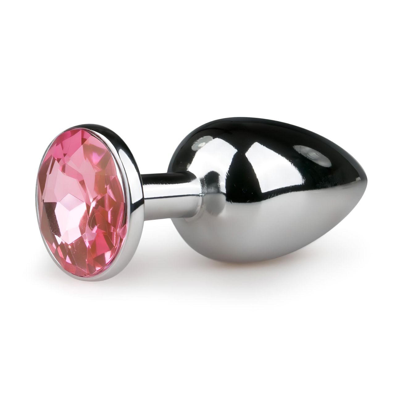 EasyToys Metal No.1 - pink köves kúp anál plug (ezüst, 2,7 cm) EasyToys Metal No.1 - pink köves kúp anál plug (ezüst, 2,7 cm)