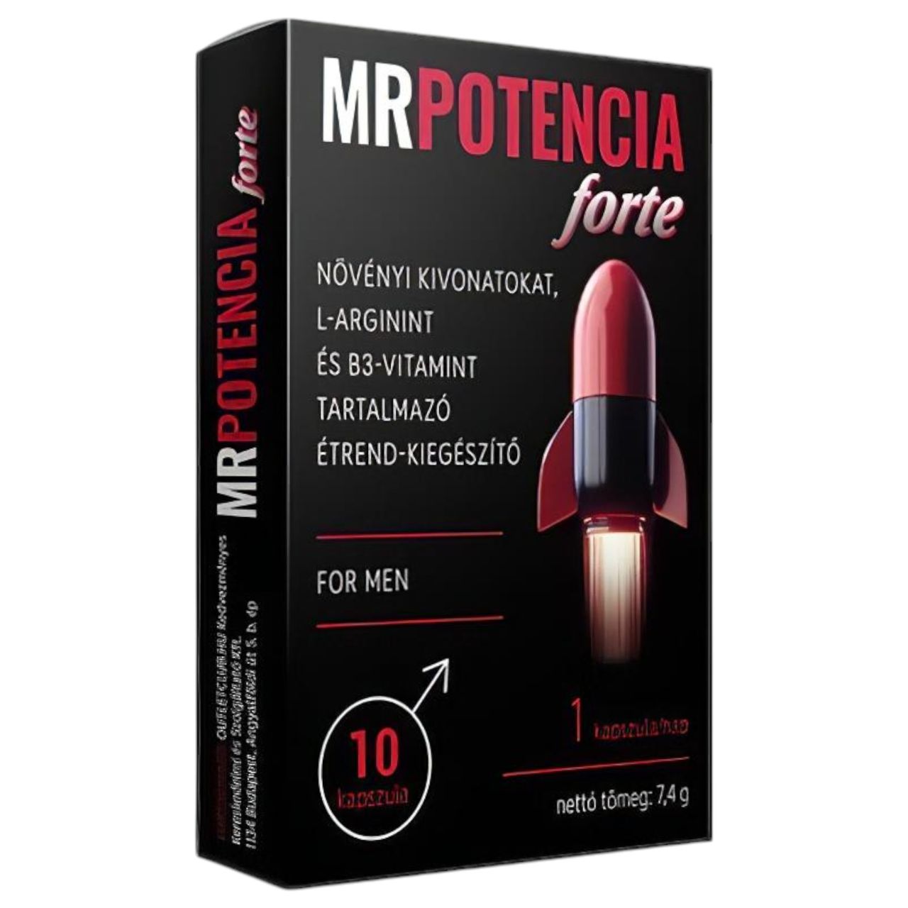 MrPotencia Forte - étrend-kiegészítő kapszula férfiaknak (10 db)