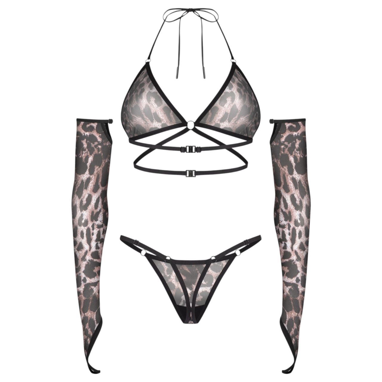 Obsessive Addia - leopárdmintás necc szett Obsessive Addia - leopárdmintás necc szett