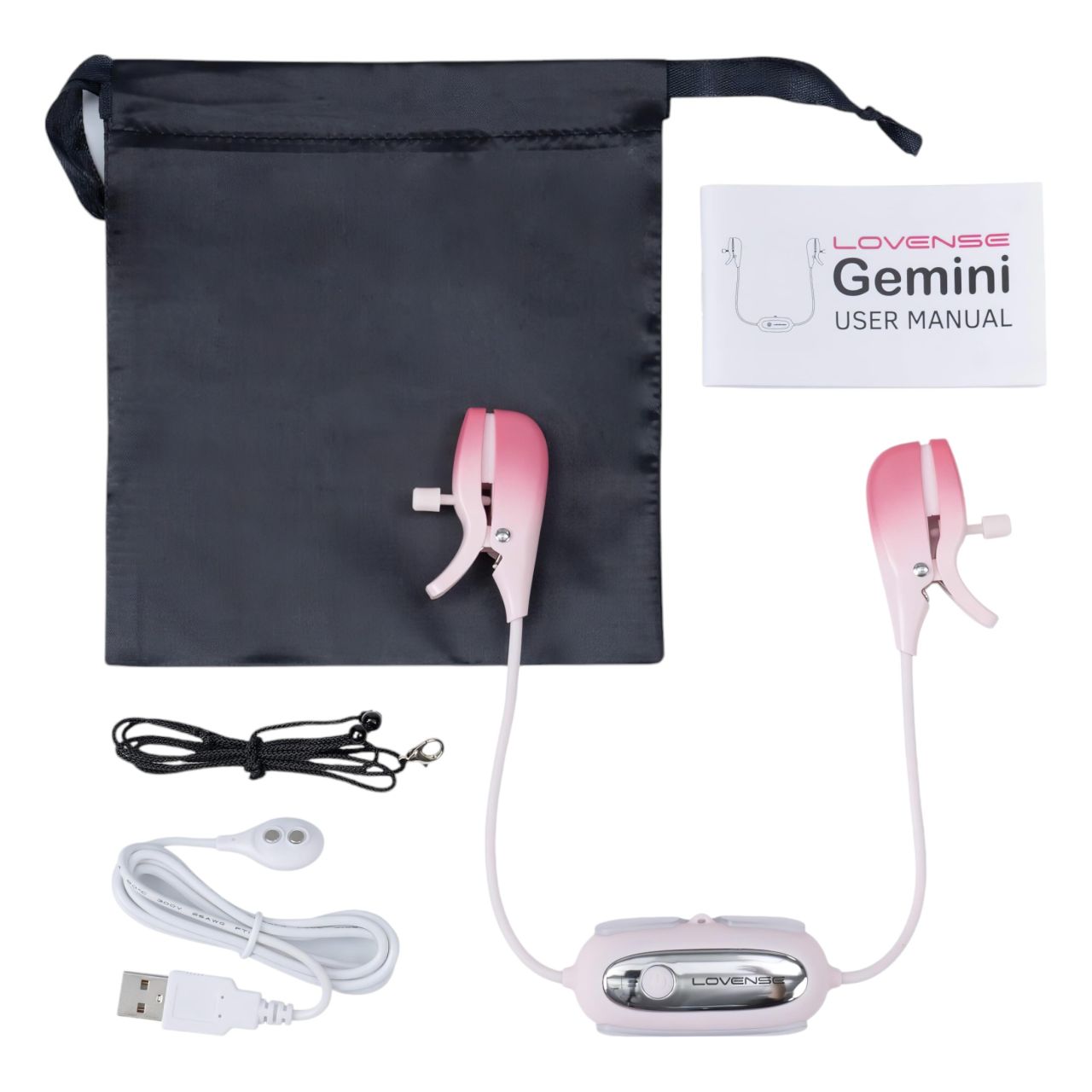 Lovense Gemini - App-vezérelt vibrációs mellbimbó csipesz (pink) Lovense Gemini - App-vezérelt vibrációs mellbimbó csipesz (pink)
