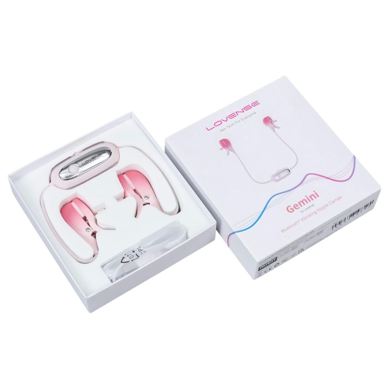 Lovense Gemini - App-vezérelt vibrációs mellbimbó csipesz (pink) Lovense Gemini - App-vezérelt vibrációs mellbimbó csipesz (pink)