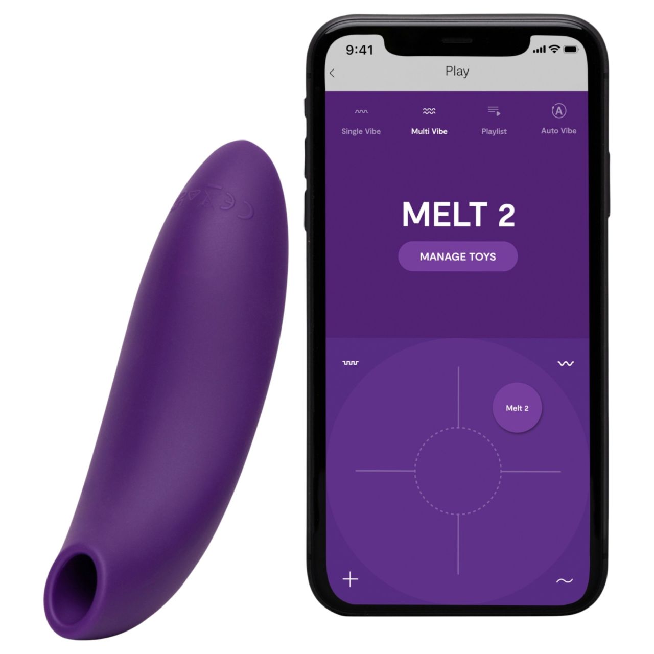 We-Vibe Melt 2 - App-vezérelt léghullámos csiklóizgató (lila) We-Vibe Melt 2 - App-vezérelt léghullámos csiklóizgató (lila)