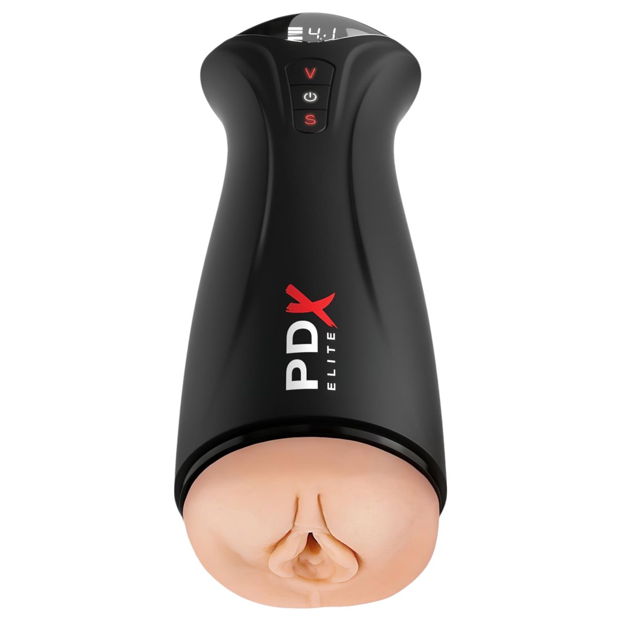 PDX Elite - szívó, rezgő maszturbátor (fekete) PDX Elite - szívó, rezgő maszturbátor (fekete)