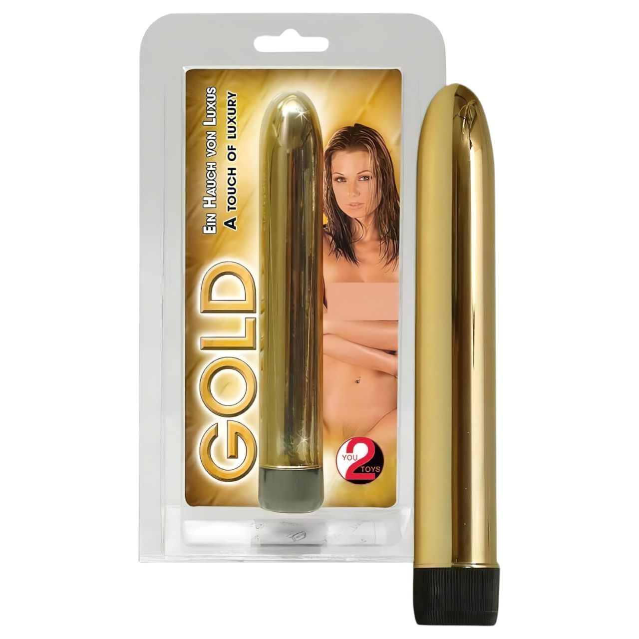 You2Toys GOLD - fokozatmentes rezgésű rúdvibrátor (arany)