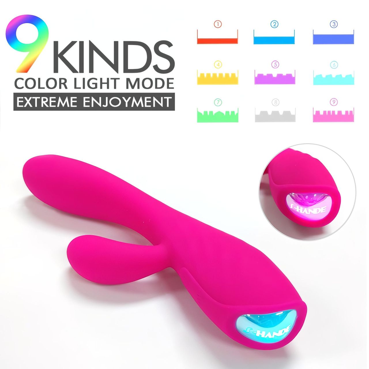 Sex HD Muses - akkus, vízálló melegítő vibrátor (pink)