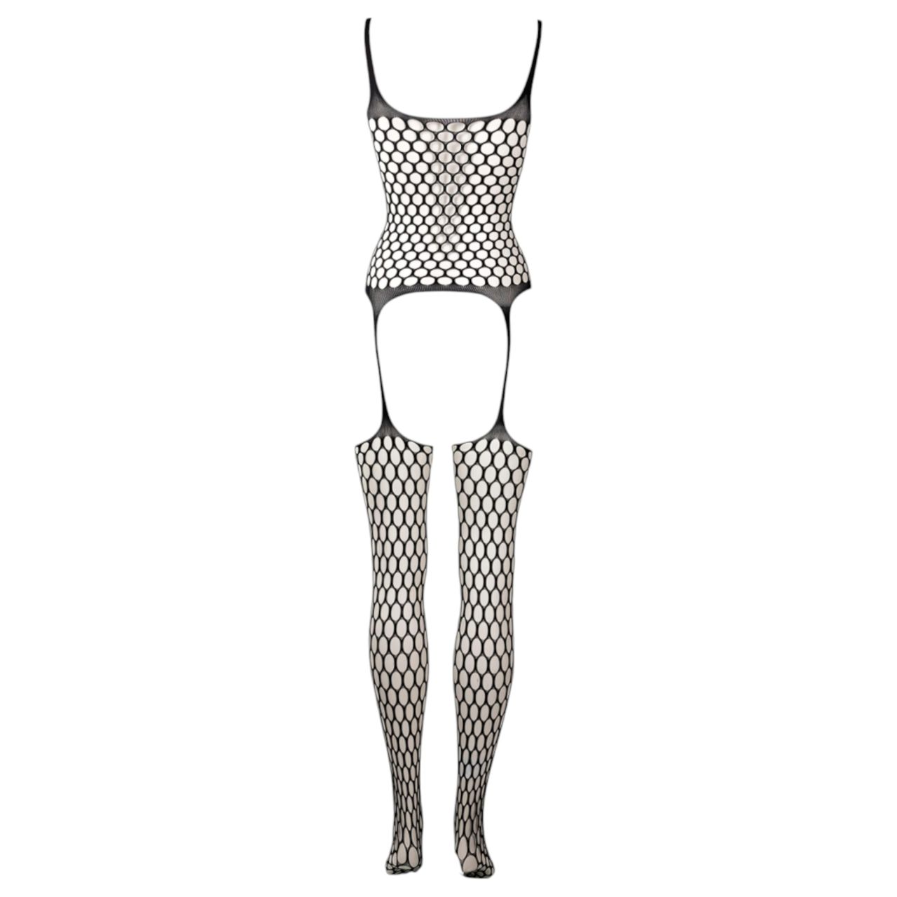 Le Désir - pöttyös fekete necc fehérnemű szett (S-XL)