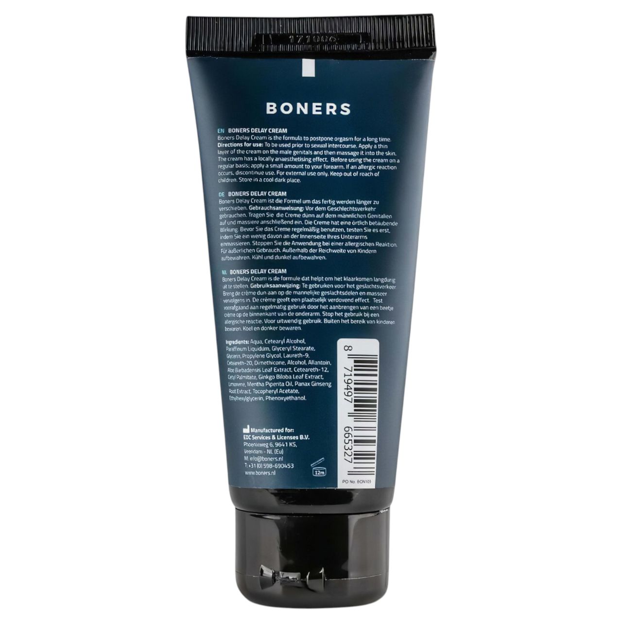 Boners Essentials Delay - késleltető krém férfiaknak (100 ml)