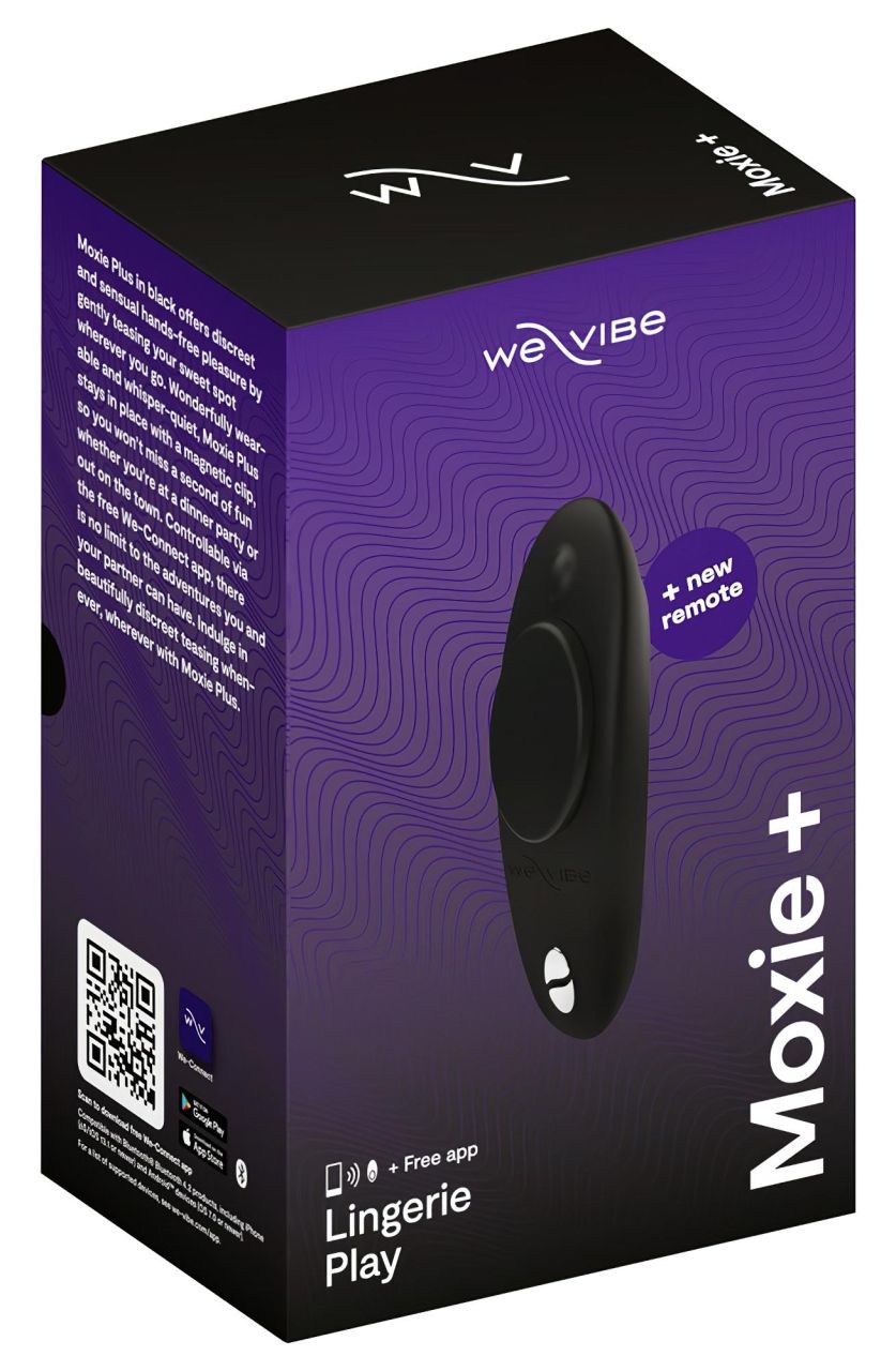 We-Vibe Moxie+ - App- és távirányítós csiklóvibrátor (fekete) We-Vibe Moxie+ - App- és távirányítós csiklóvibrátor (fekete)