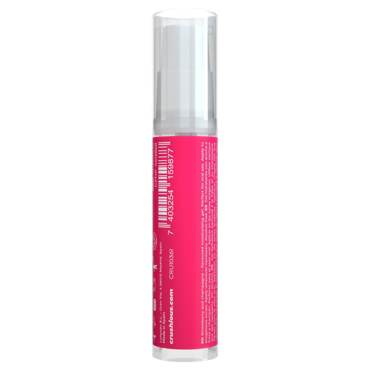 Crushious Steal My Kisses - ízes síkosító, eper-pezsgő (10ml)