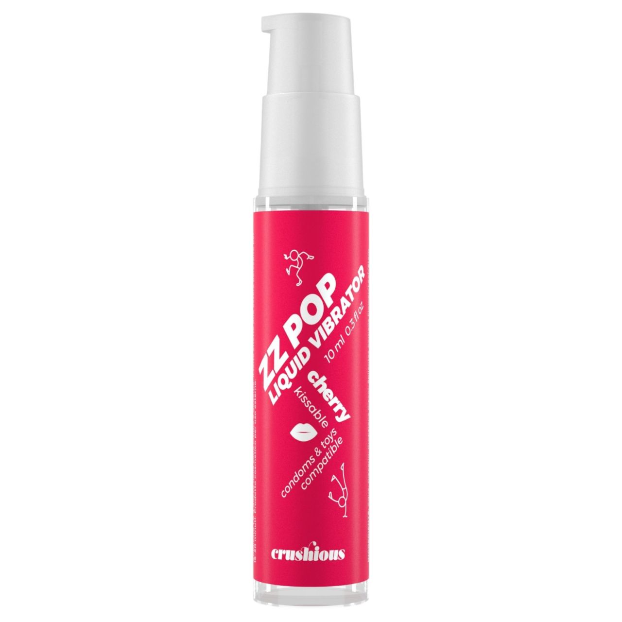 Crushious ZZ POP - ehető folyékony vibrátor, cseresznye (10ml)