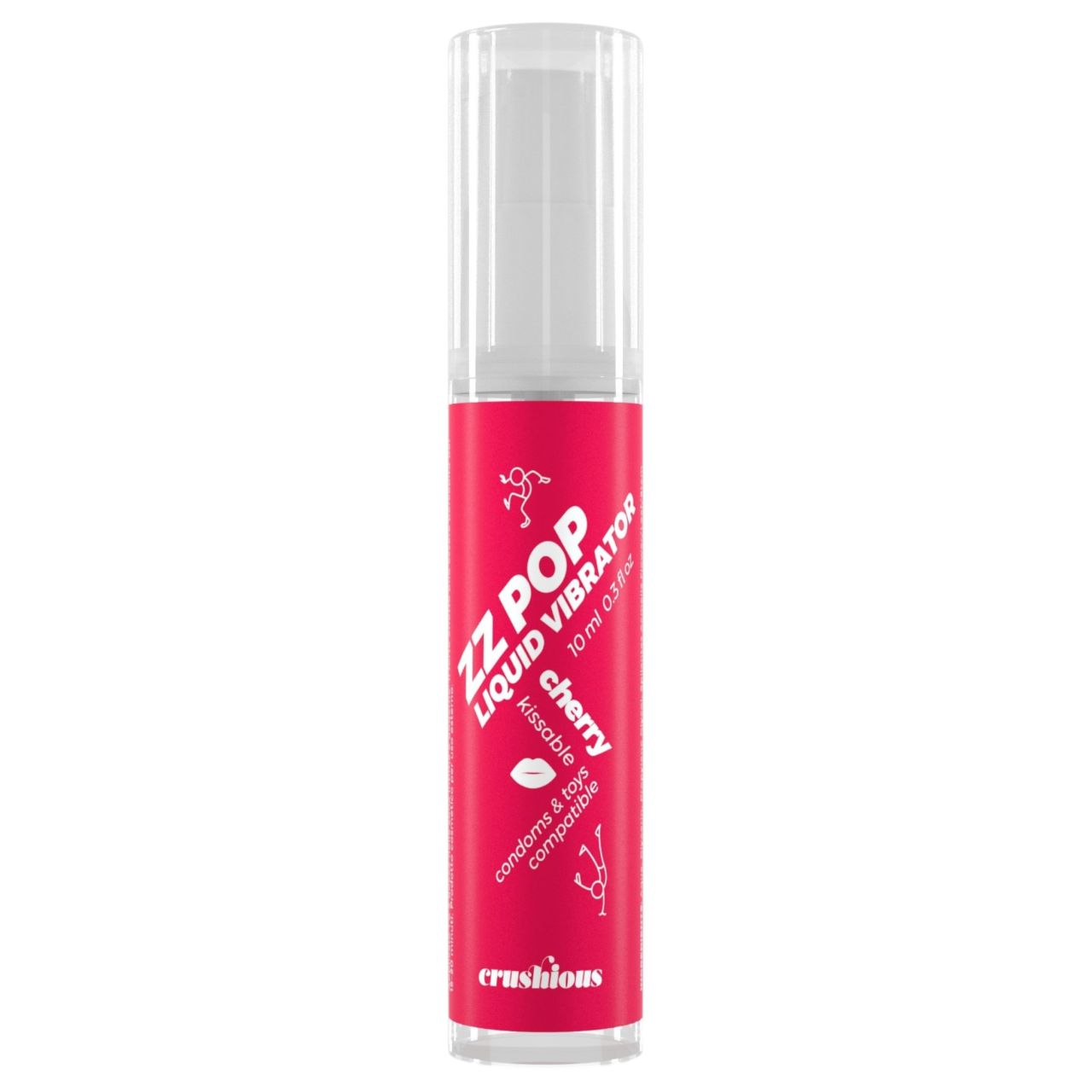 Crushious ZZ POP - ehető folyékony vibrátor, cseresznye (10ml)