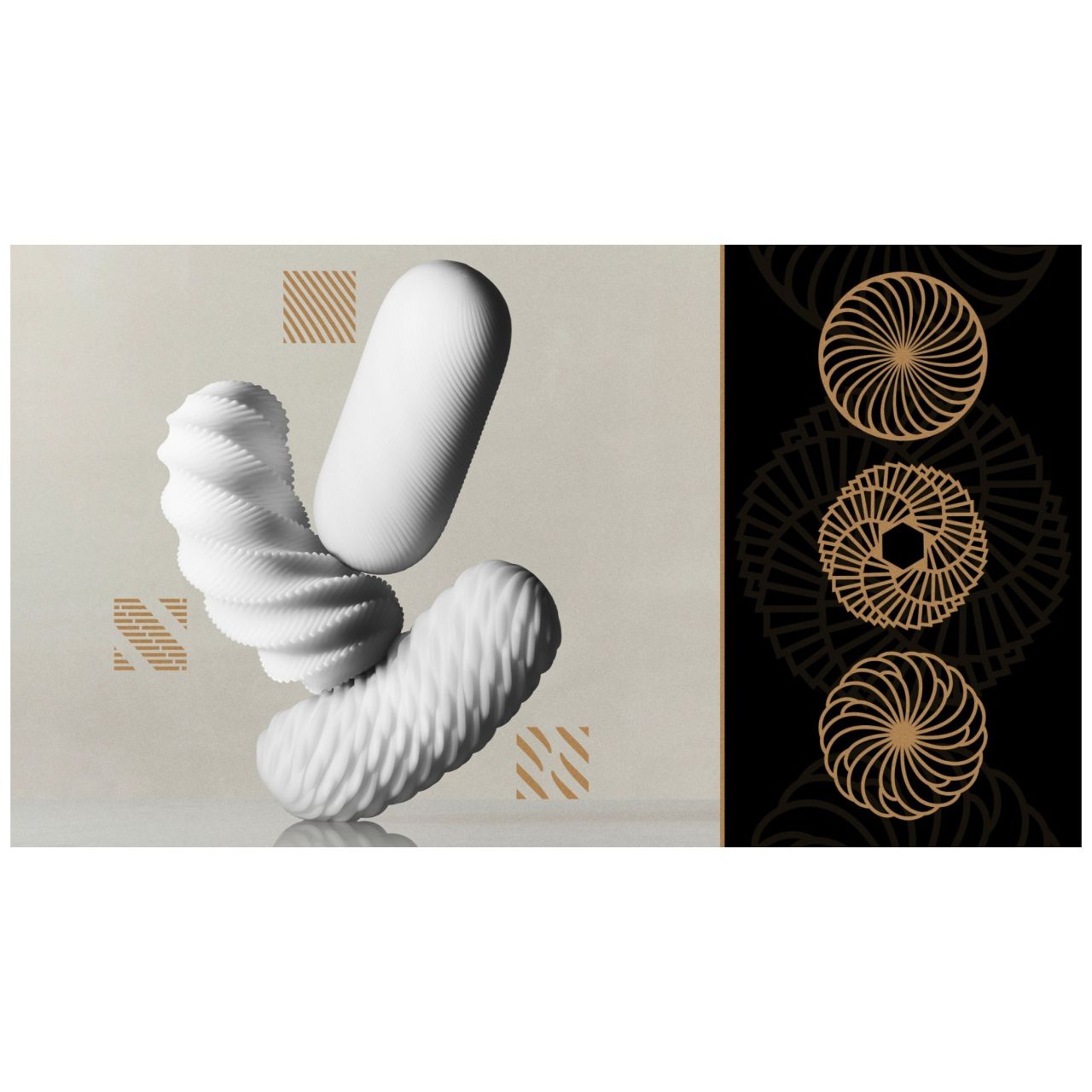 TENGA 3Dx Zen - 3D mintás maszturbátor (fehér) TENGA 3Dx Zen - 3D mintás maszturbátor (fehér)