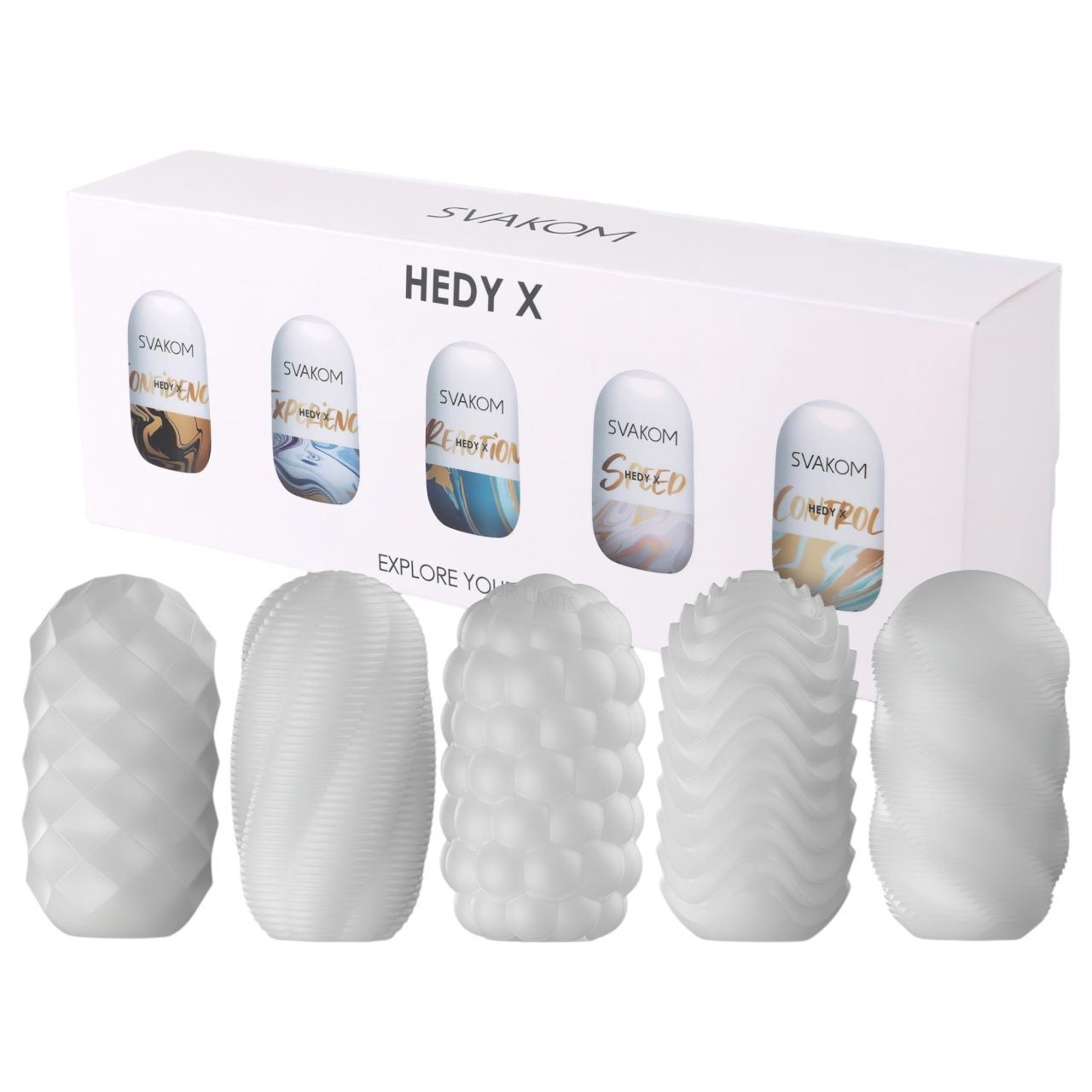 Svakom Hedy X Mixed - maszturbációs tojás szett (5 db)