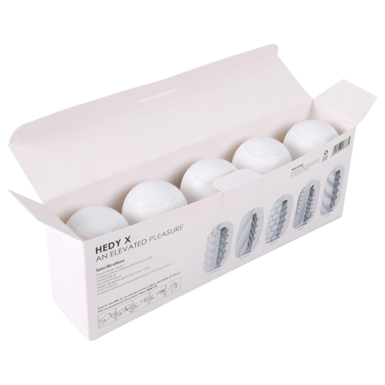 Svakom Hedy X Mixed - maszturbációs tojás szett (5 db)