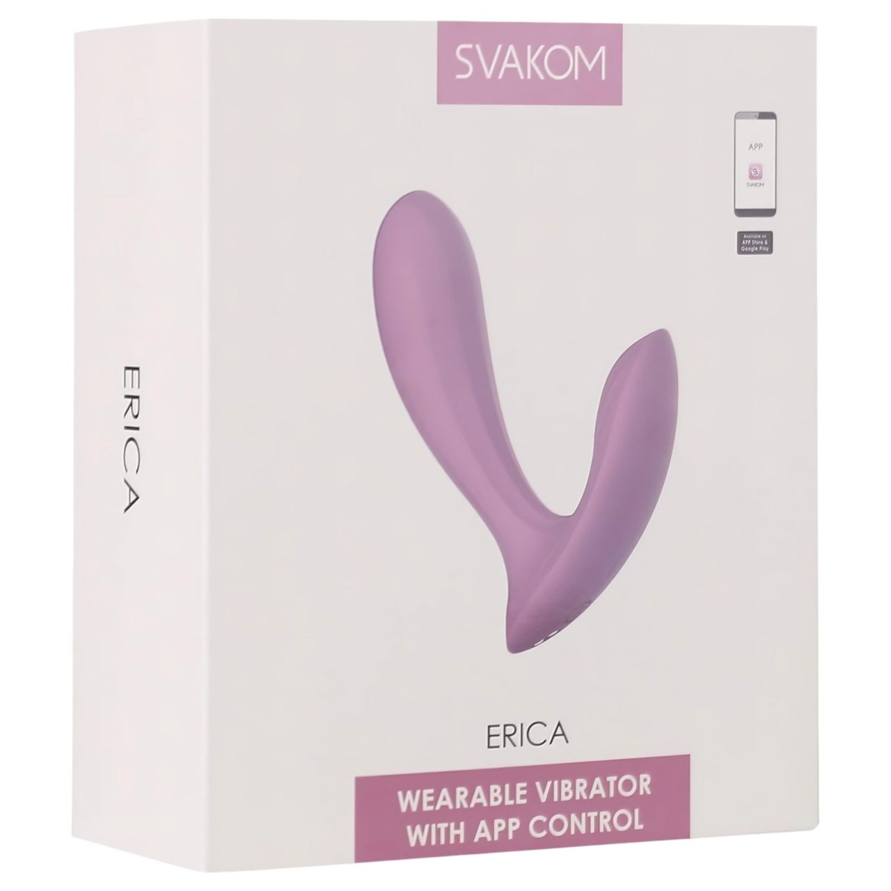 Svakom Erica - App-vezérelt felhelyezhető vibrátor (pink)