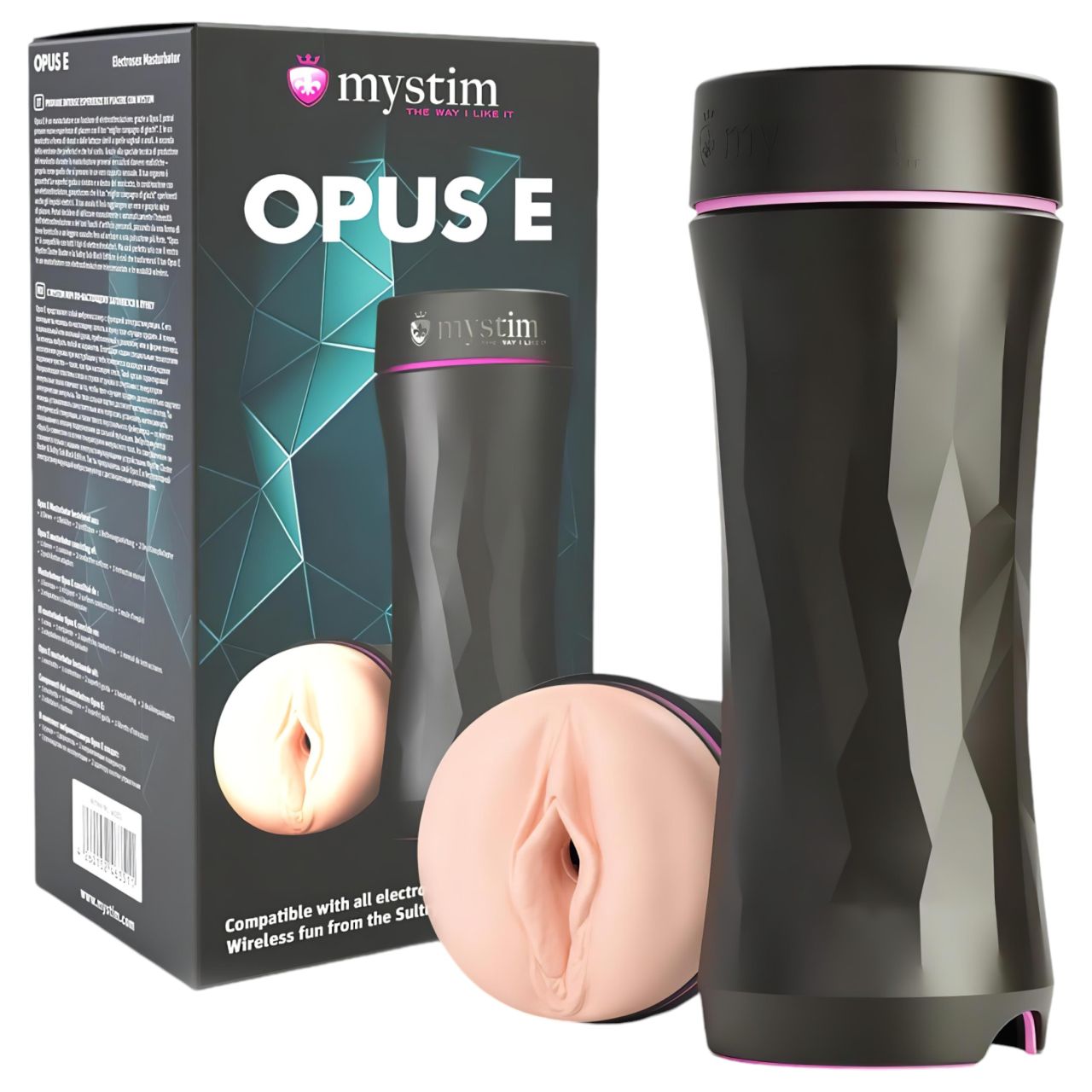 mystim Opus E Vagina - elektro művagina (natúr-fekete) mystim Opus E Vagina - elektro művagina (natúr-fekete)