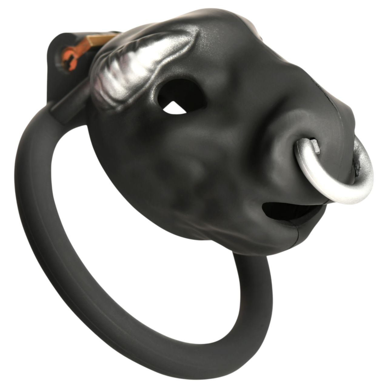 Master Series Bull - bikafejes péniszketrec (fekete)