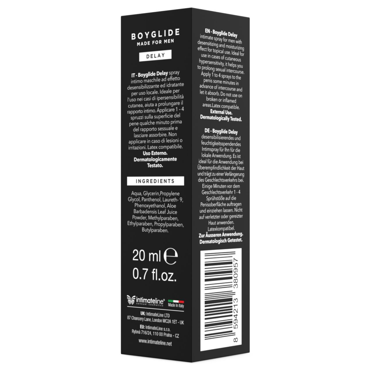 Intimateline Boyglide - késleltető spray férfiaknak (20ml) Intimateline Boyglide - késleltető spray férfiaknak (20ml)