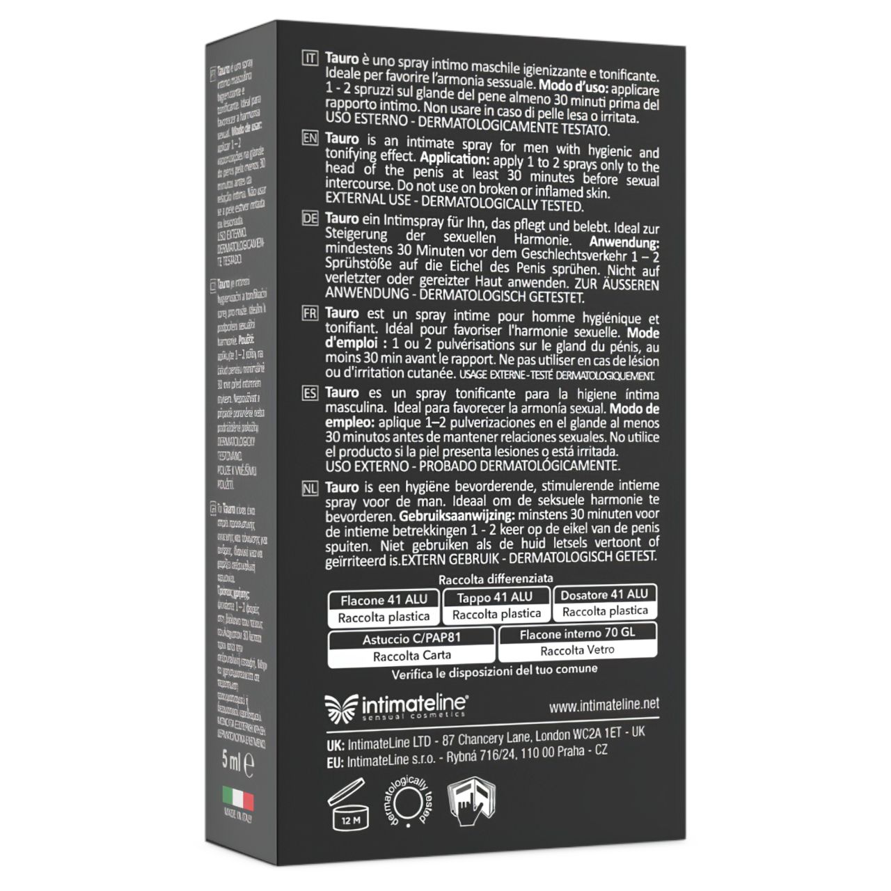 Tauro Extra Power - késleltető spray férfiaknak (5 ml) Tauro Extra Power - késleltető spray férfiaknak (5 ml)