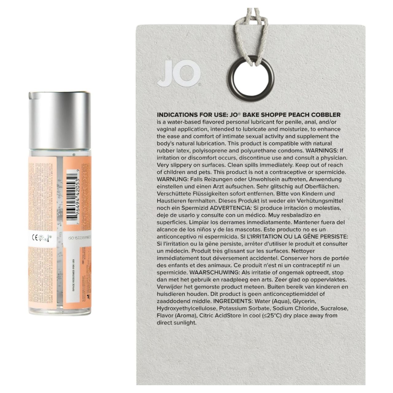 System JO Bake Shoppe - ízes síkosító, barackos pite (60ml) System JO Bake Shoppe - ízes síkosító, barackos pite (60ml)