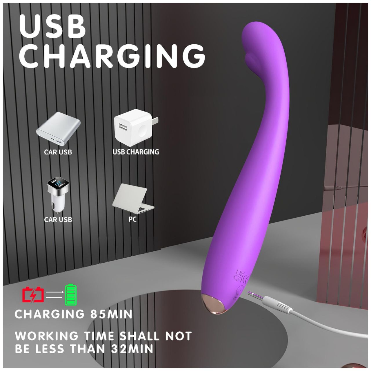 Sex HD - G-pont vibrátor (lila)