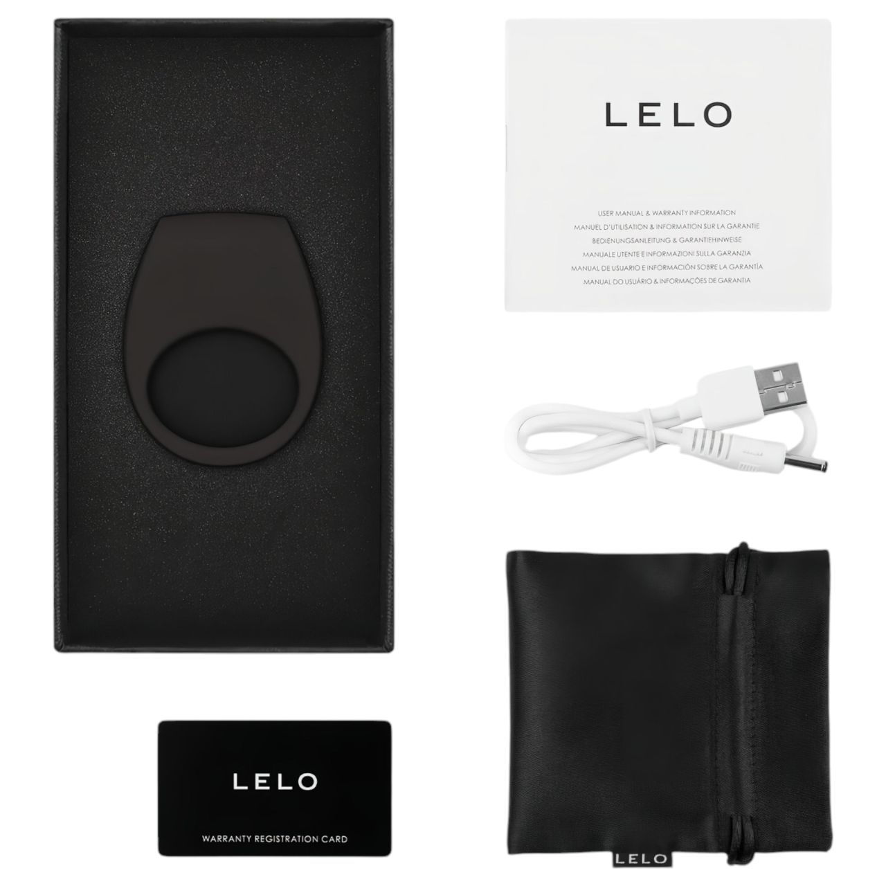 LELO Tor 3 - App-vezérelt vibrációs péniszgyűrű, férfiaknak (fekete) LELO Tor 3 - App-vezérelt vibrációs péniszgyűrű, férfiaknak (fekete)