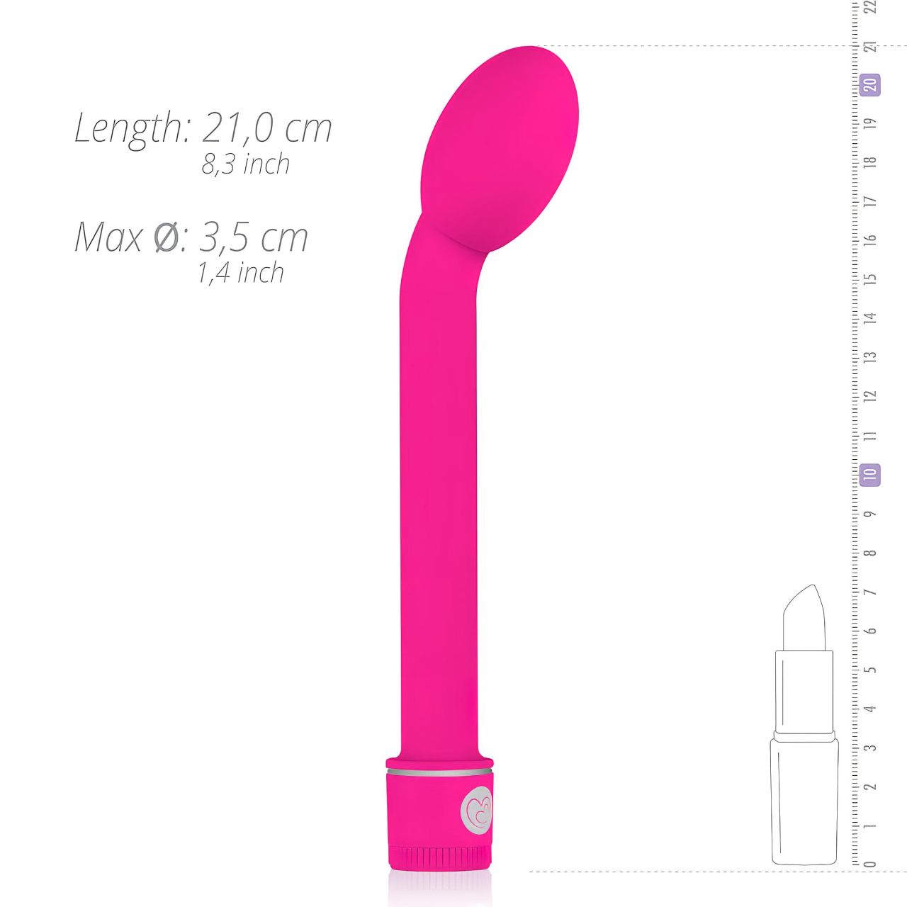 EasyToys Slim - G-pont vibrátor (pink)