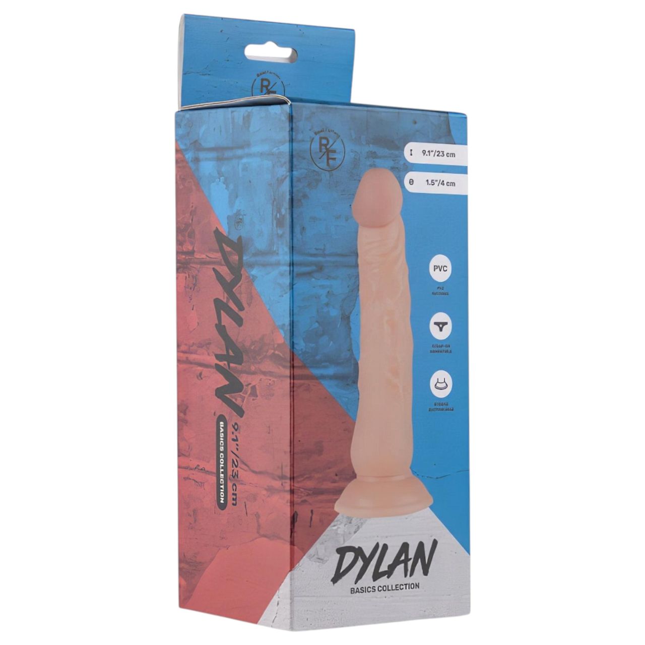 Real Fantasy Dylan - élethű dildó - 23 cm (testszínű)