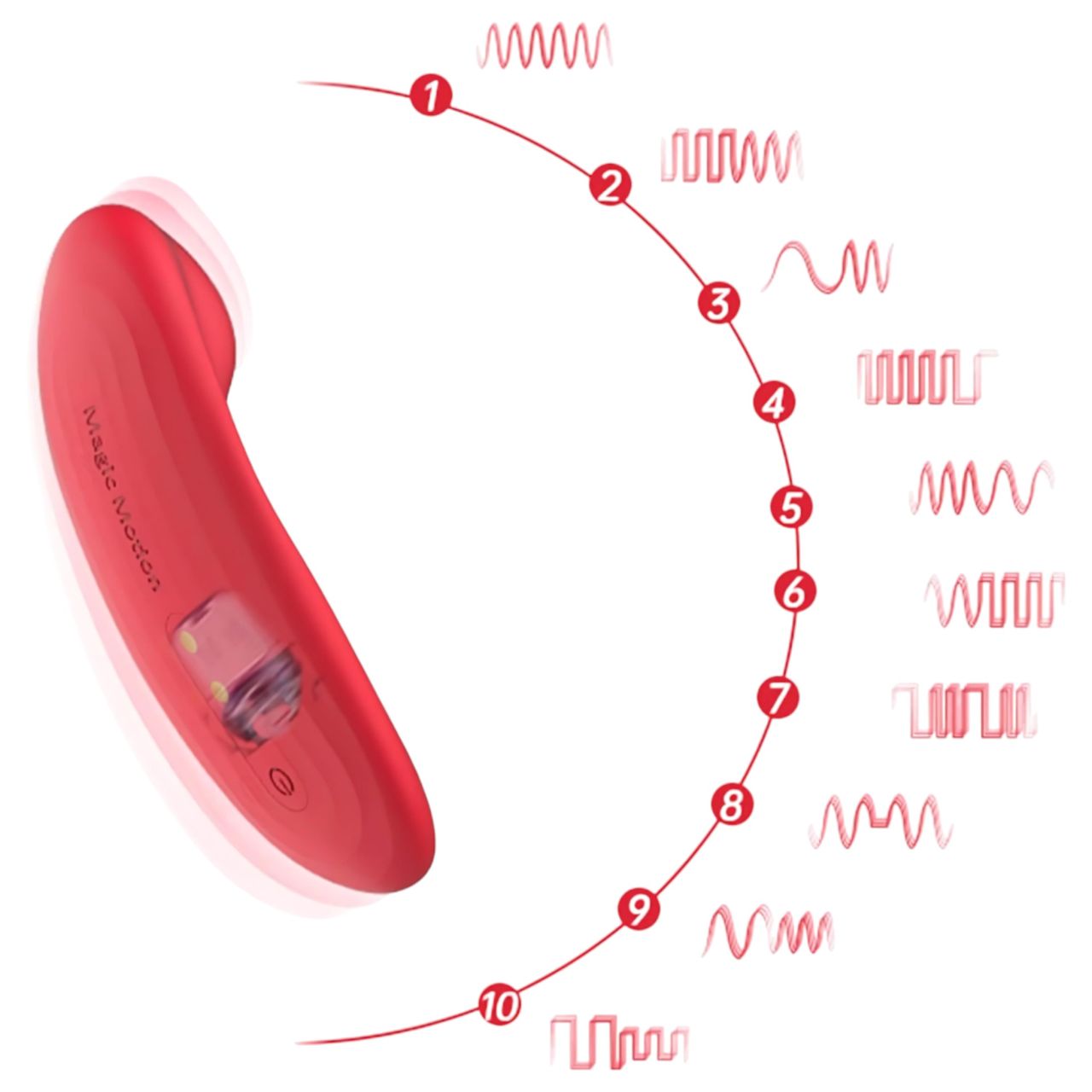 Magic Motion Nyx - vízálló csikló vibrátor (korall)
