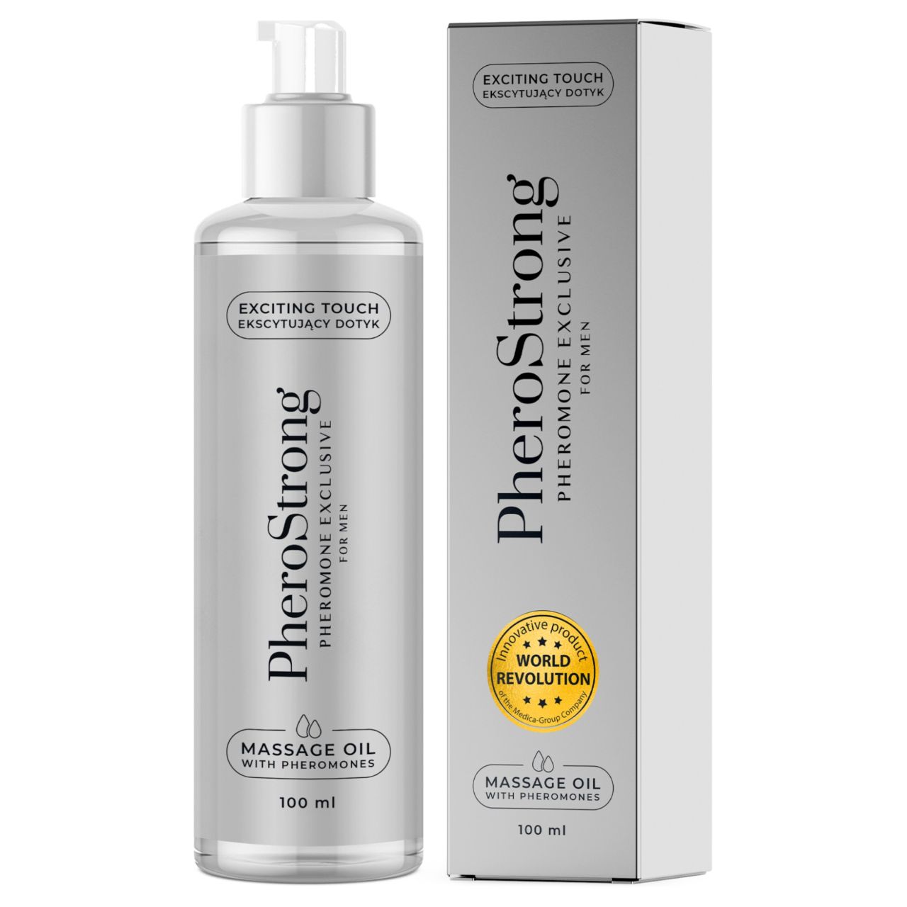 PheroStrong Exclusive - masszázsolaj férfiaknak (100 ml) PheroStrong Exclusive - masszázsolaj férfiaknak (100 ml)