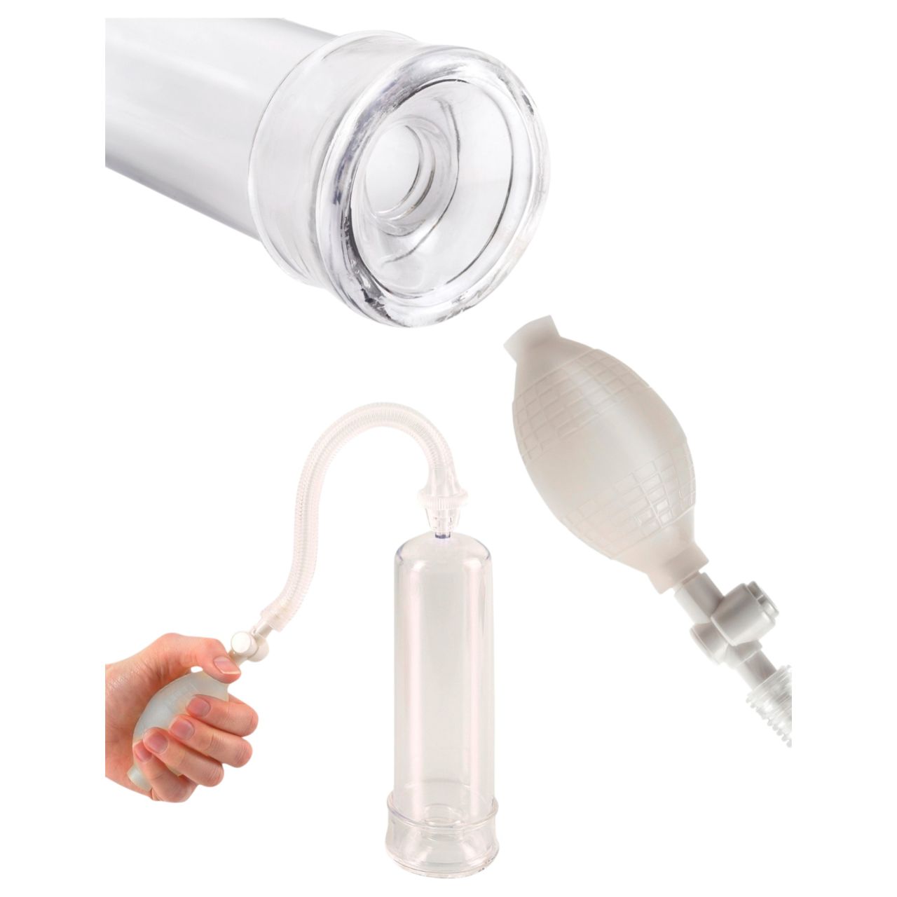 Pipedream - Pump Worx Beginner's - áttetsző péniszpumpa (19 cm) Pipedream - Pump Worx Beginner's - áttetsző péniszpumpa (19 cm)
