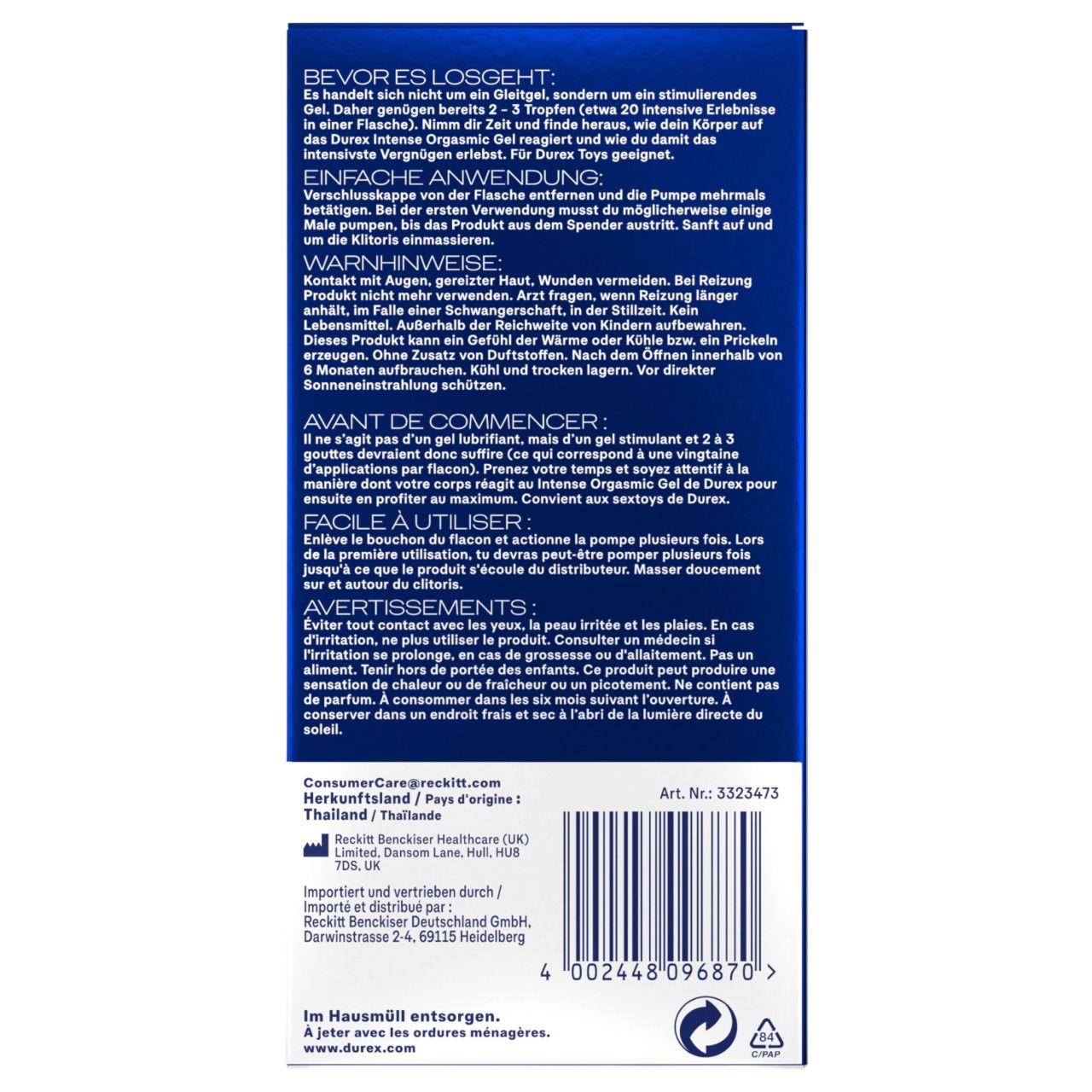 Durex Intense Orgasmic - csiklóizgató gél (10 ml) Durex Intense Orgasmic - csiklóizgató gél (10 ml)
