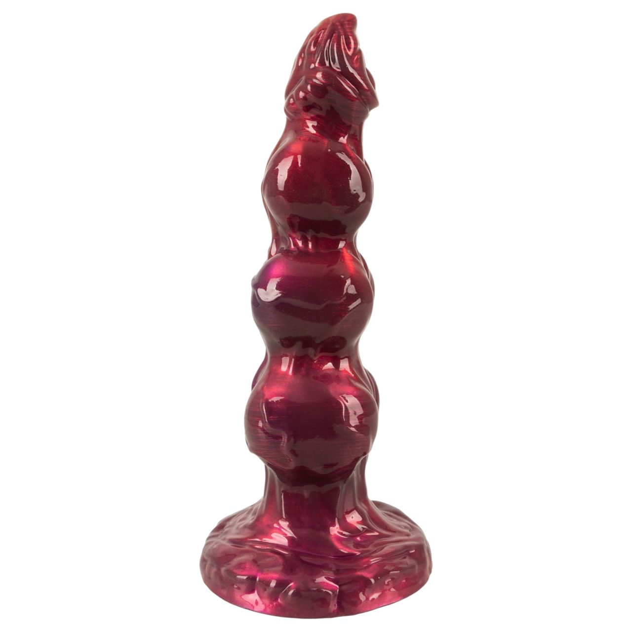 Beasty Cocks - Werewolf Willie dildó tapadókoronggal - bordó (21 cm) Beasty Cocks - Werewolf Willie dildó tapadókoronggal - bordó (21 cm)