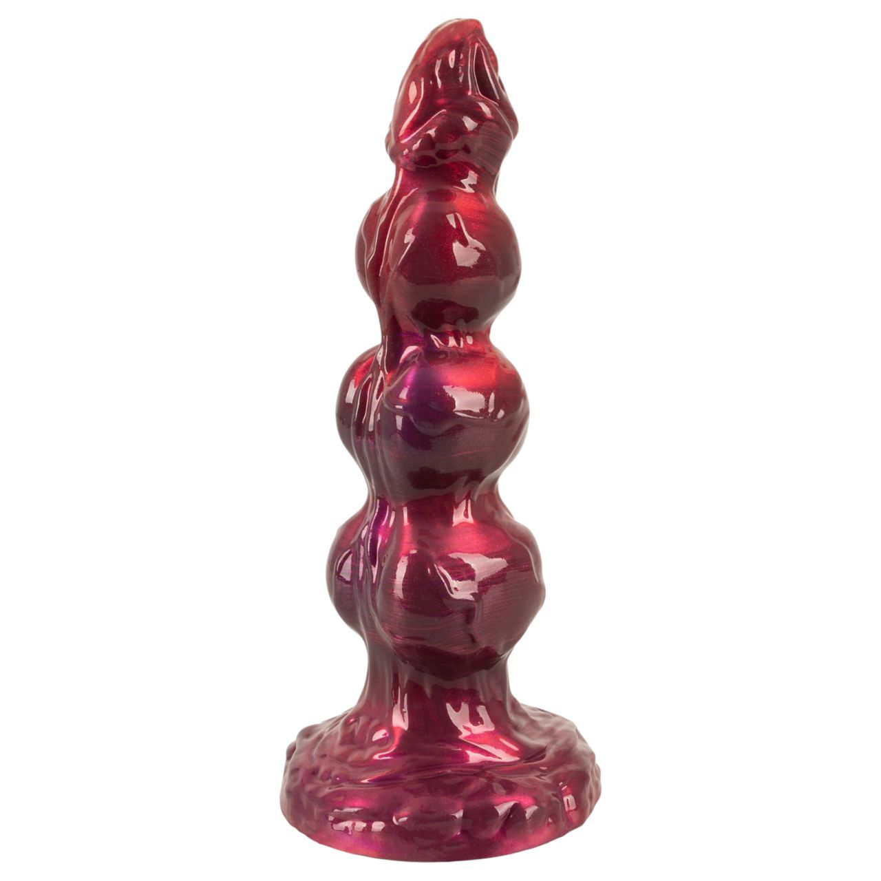 Beasty Cocks - Werewolf Willie dildó tapadókoronggal - bordó (21 cm) Beasty Cocks - Werewolf Willie dildó tapadókoronggal - bordó (21 cm)